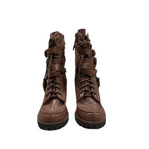 Ash Winona Castagna Leather Heeled Boots Women's Shoes EU38, EU39 NIB